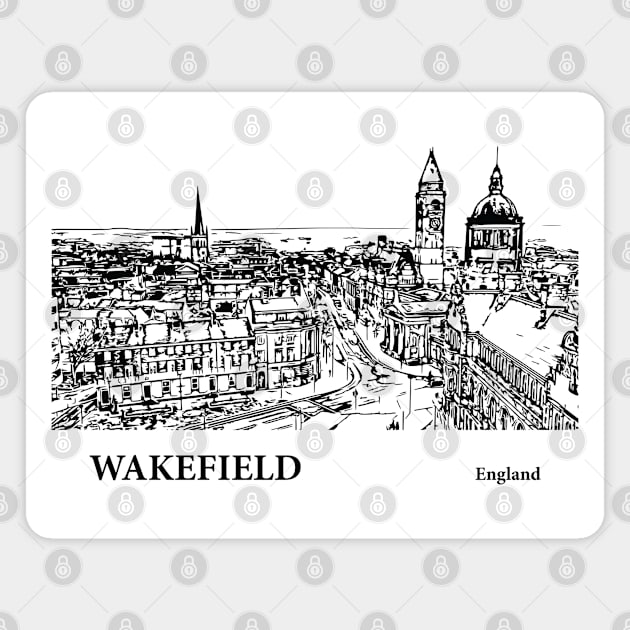 Wakefield England Magnet by Lakeric